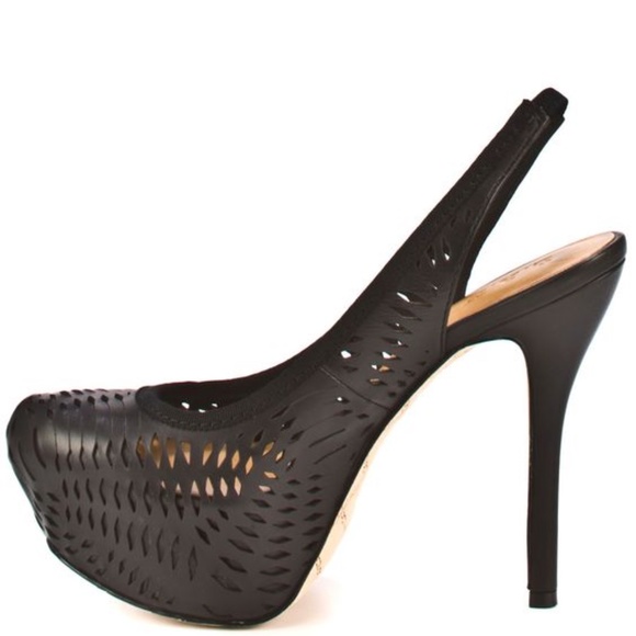 L.A.M.B. LEATHER PLATFORM STILETTOS LUCAS - Picture 3 of 5